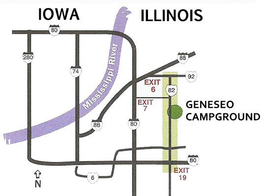 Directions to Geneseo Campground