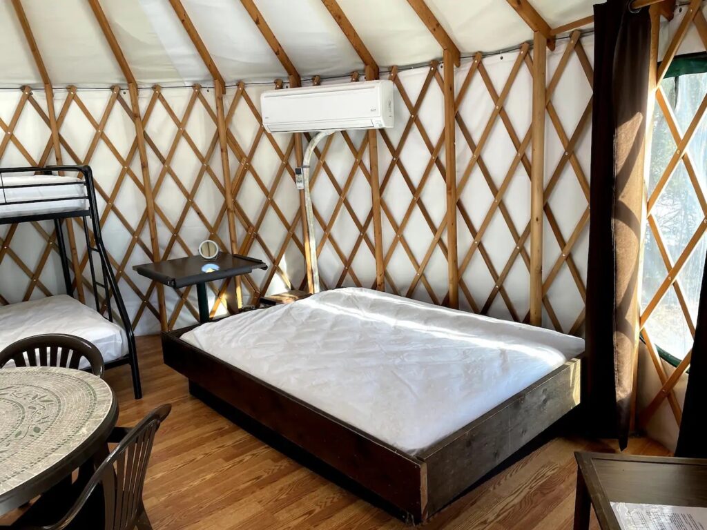 Yurt interior skylight